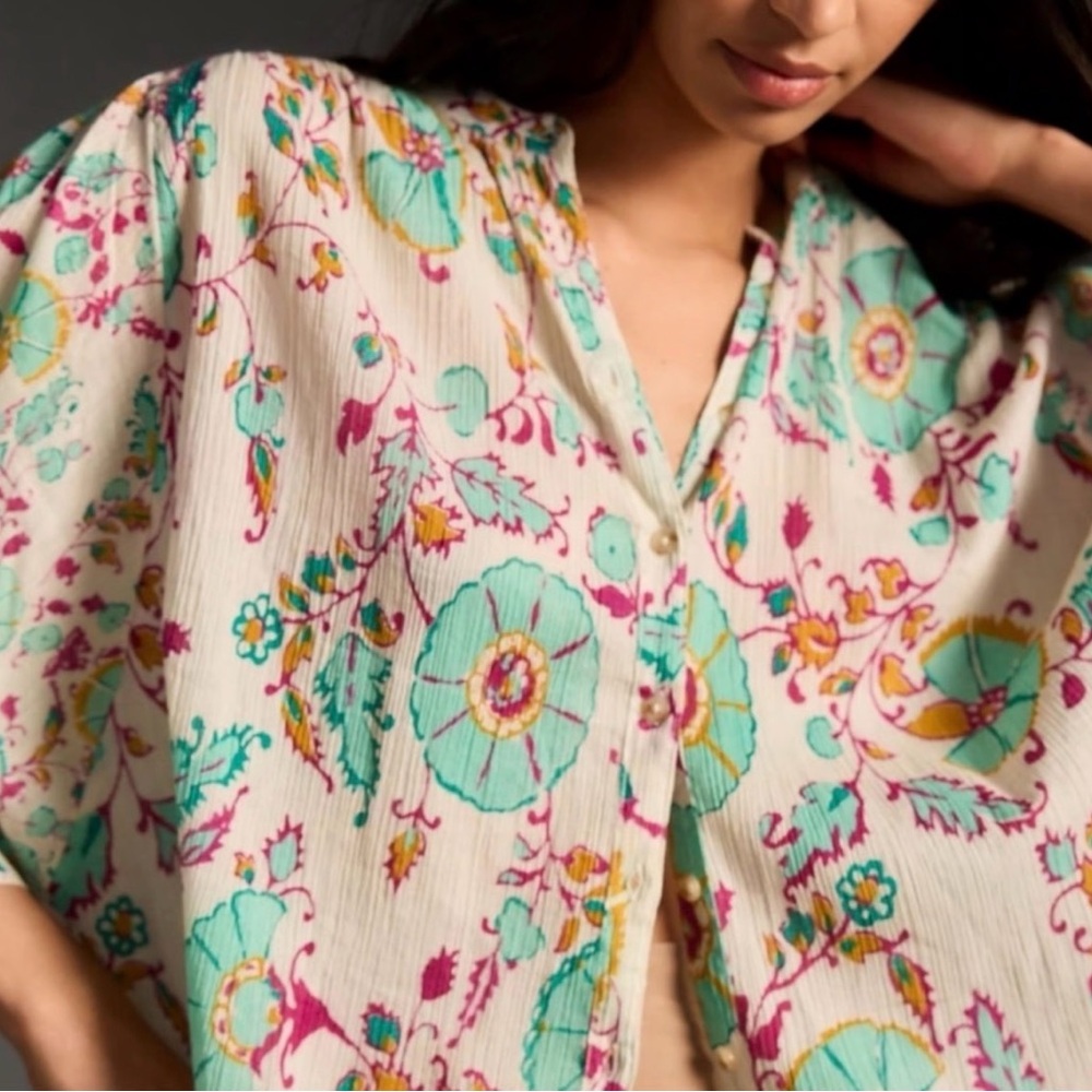 The Sydney Batwing Blouse by Pilcro Anthropologie, Medium - Picture 3 of 7